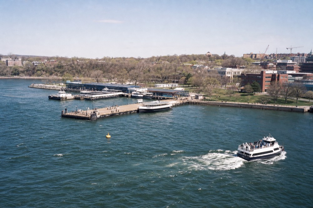 Boston Harbor map with pier locations marked